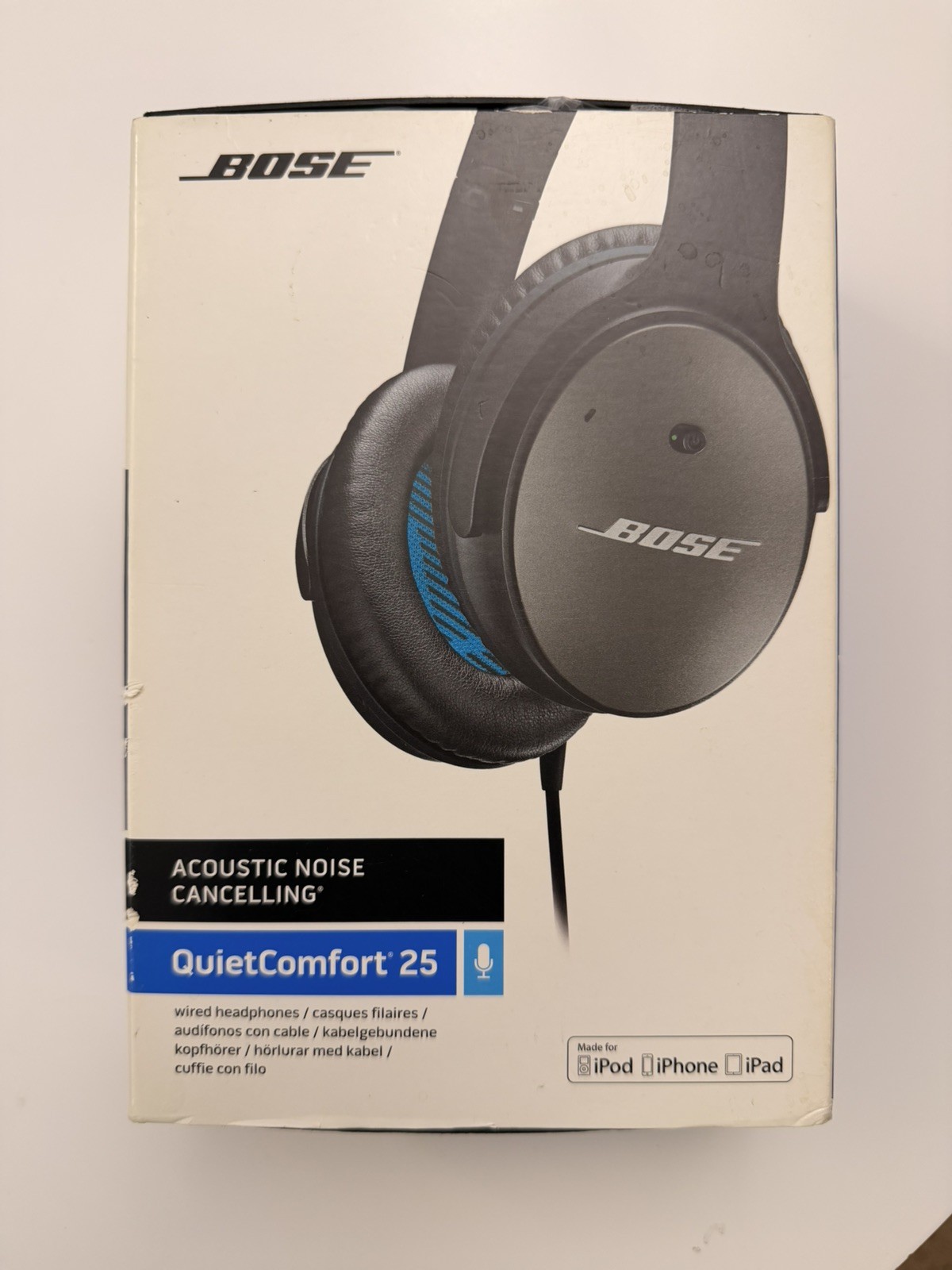 Bose QuietComfort QC25 Wired Noise Cancelling Headphones No Bluetooth