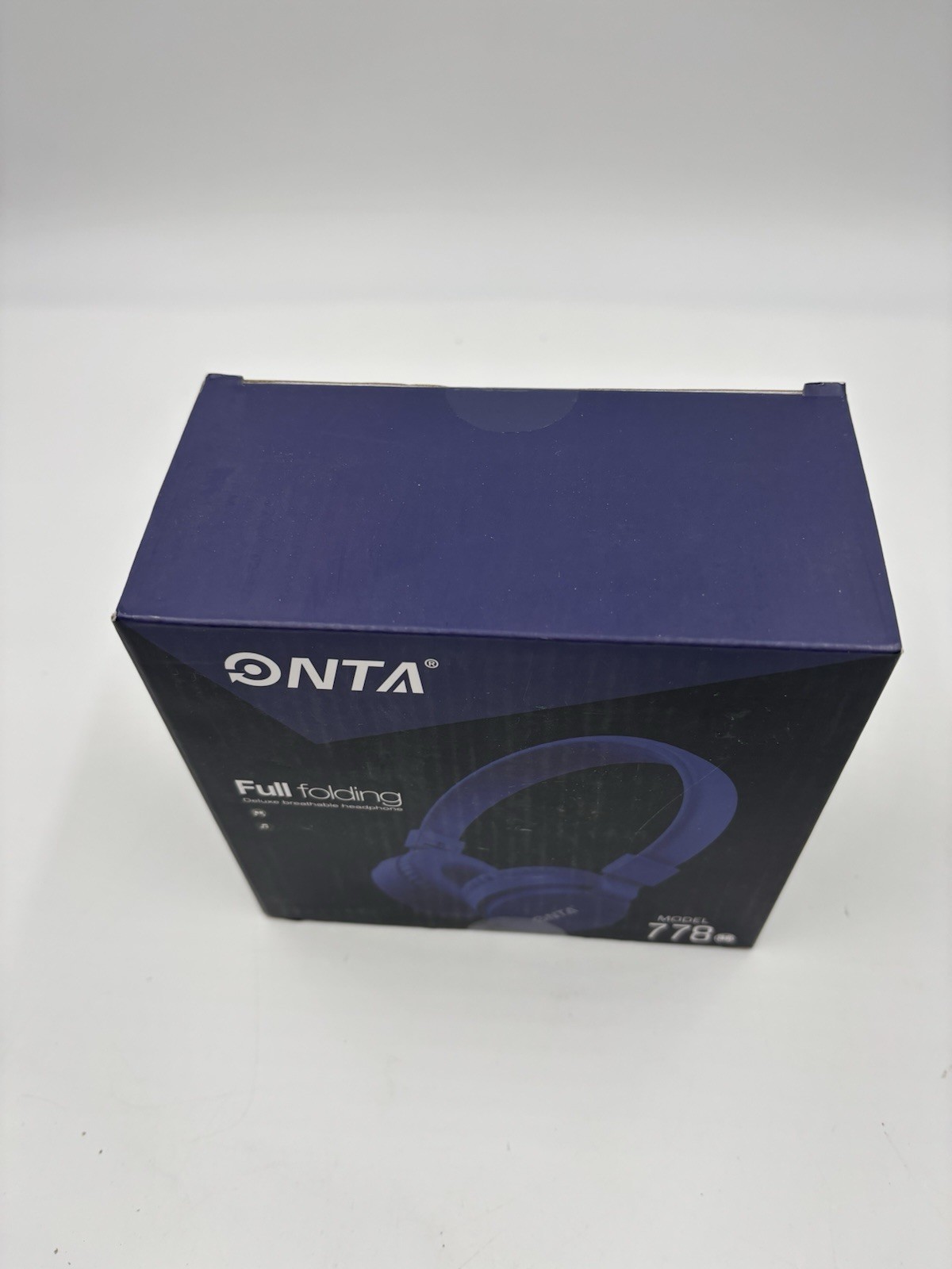 New ONTA Full Folding Headphones Model 778 Dark Blue Cord Length 1.2m