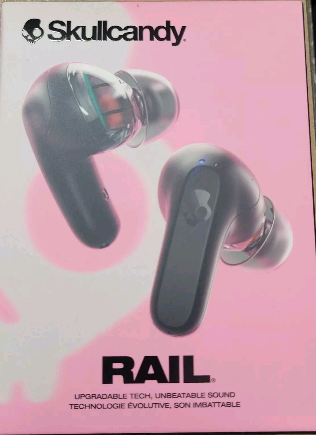 Skullcandy – Rail In-Ear Wireless Earbuds – iPhone Android Bluetooth- True Black