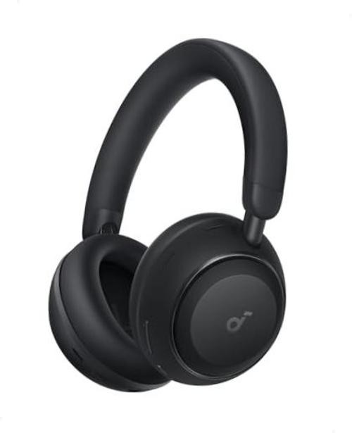 Soundcore Anker Space 2 Bluetooth 6.1 Over-Ear Headphones, Travel Jet Black