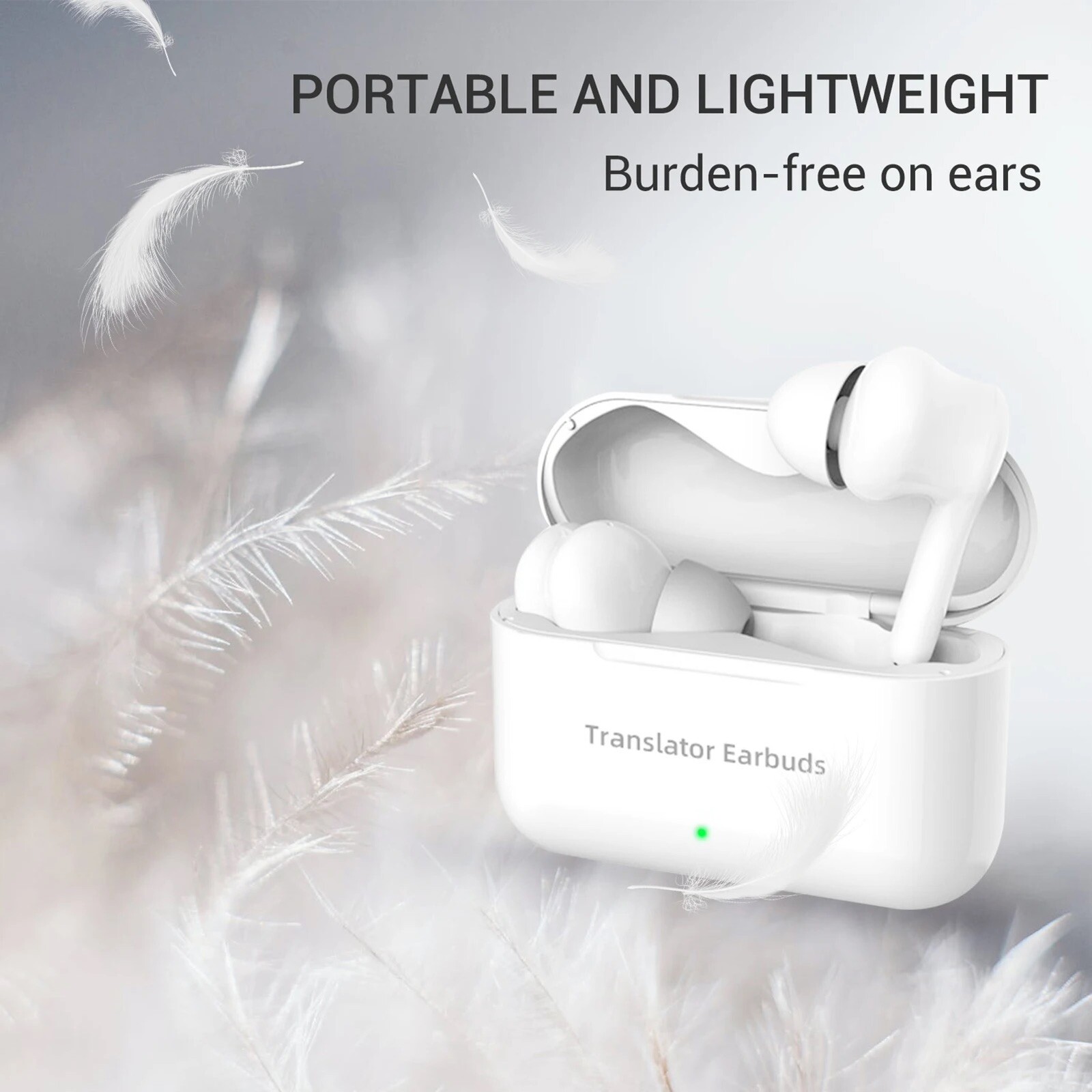 TRANSLATION TWS 5.0 Wireless 127 Real-Time Speech To Text Transcribe & Translate