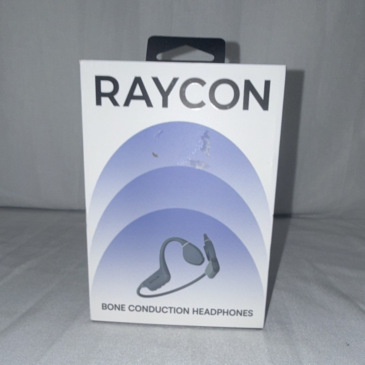 Raycon Bone Conduction Bluetooth Wireless Neckband Headphones Black Sports