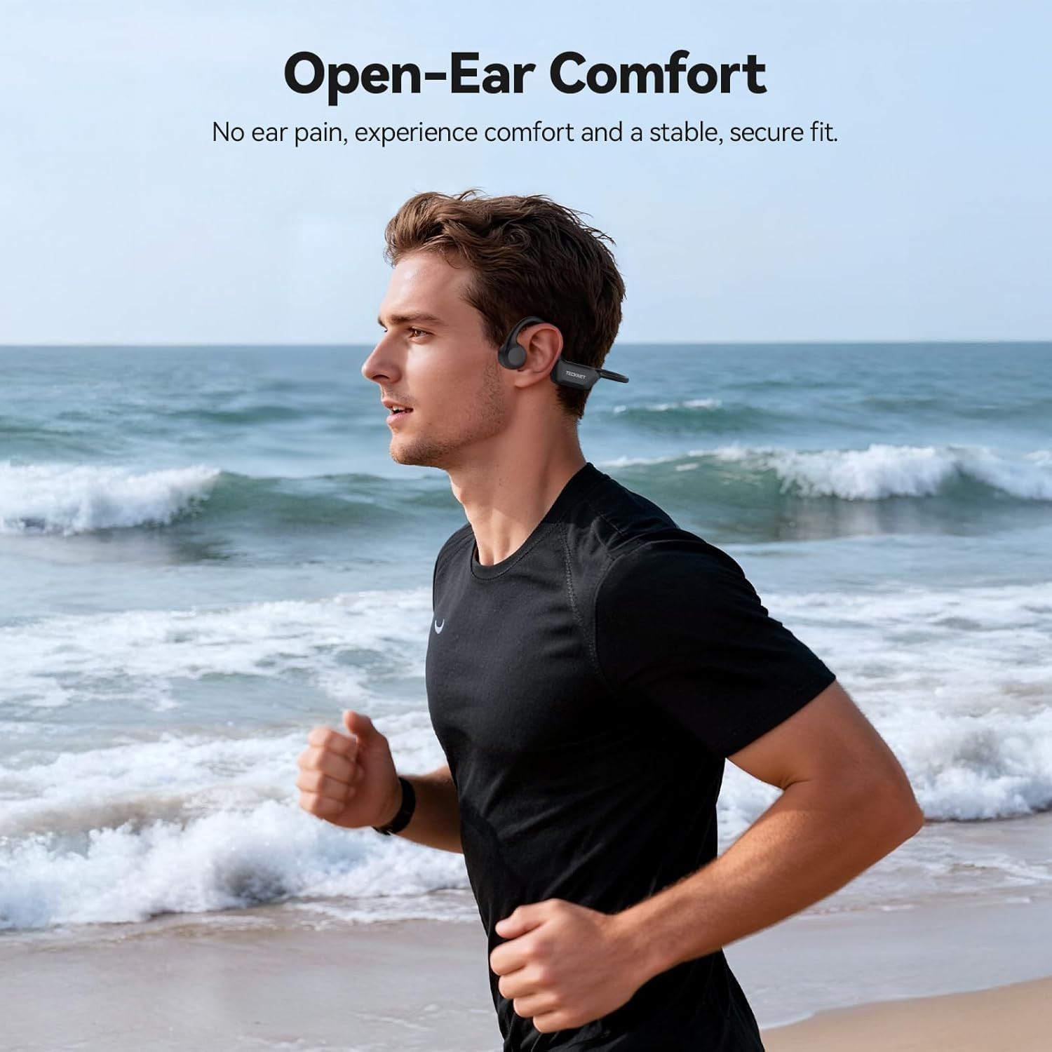Bone Conduction Headphones, Bluetooth V6.0 Open Ear Headphones, Wireless Headpho