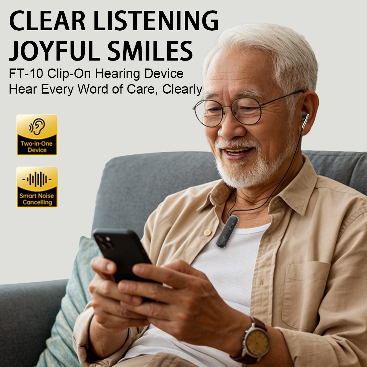 Pair Rechargeable Digital Invisible Hearing Aids Sound Voice Amplifier Mini ITE