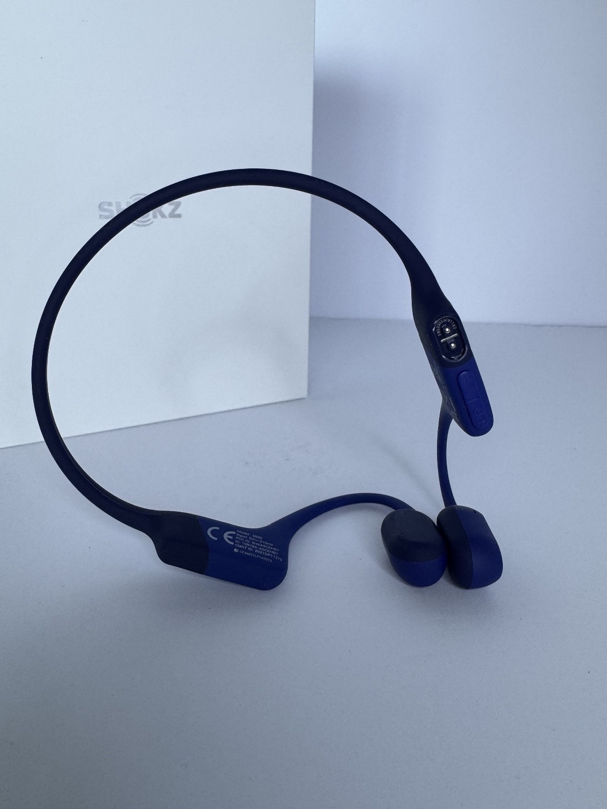 Shokz OpenRun Mini Bone Conduction Sport Headphones Blue Wireless Open Ear
