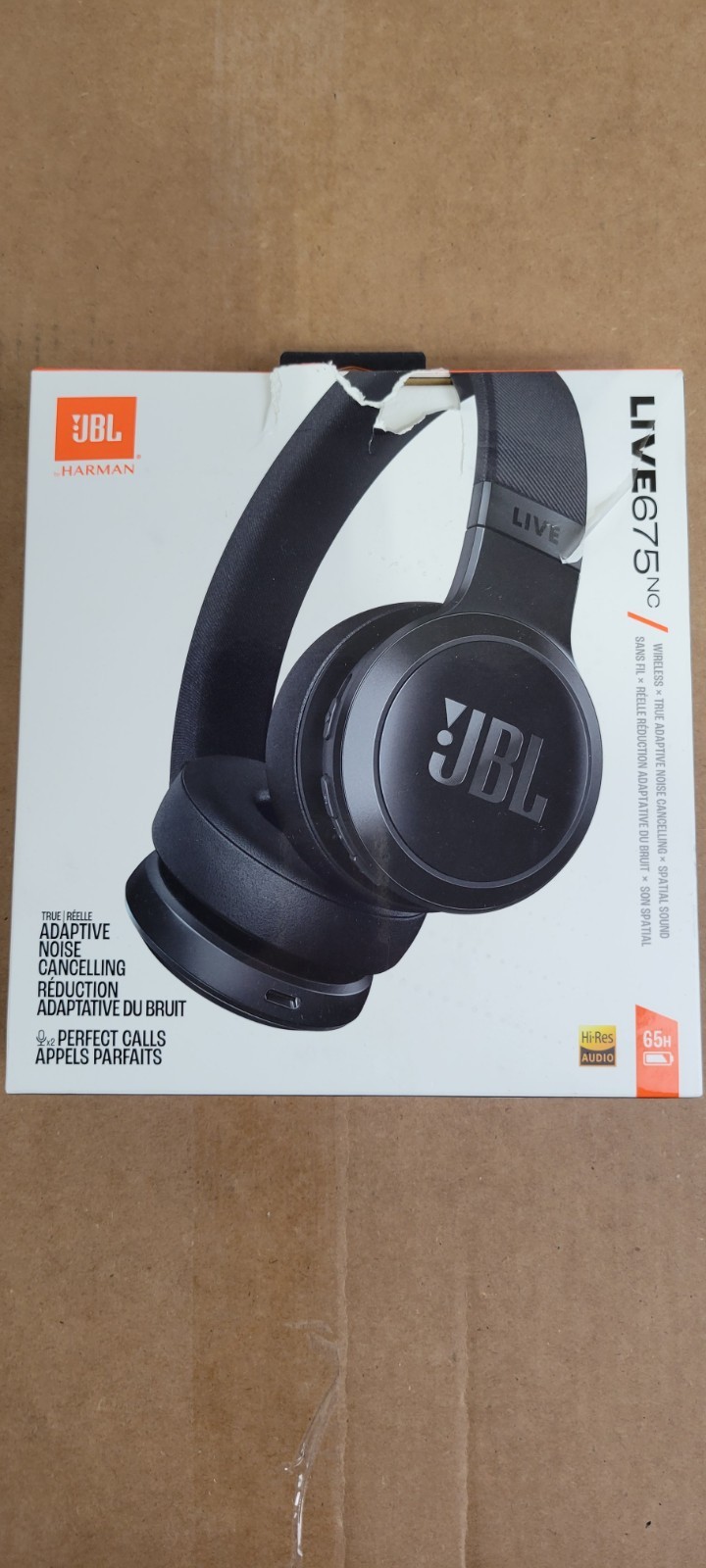 JBL Live 675NC Bluetooth Headphones Black