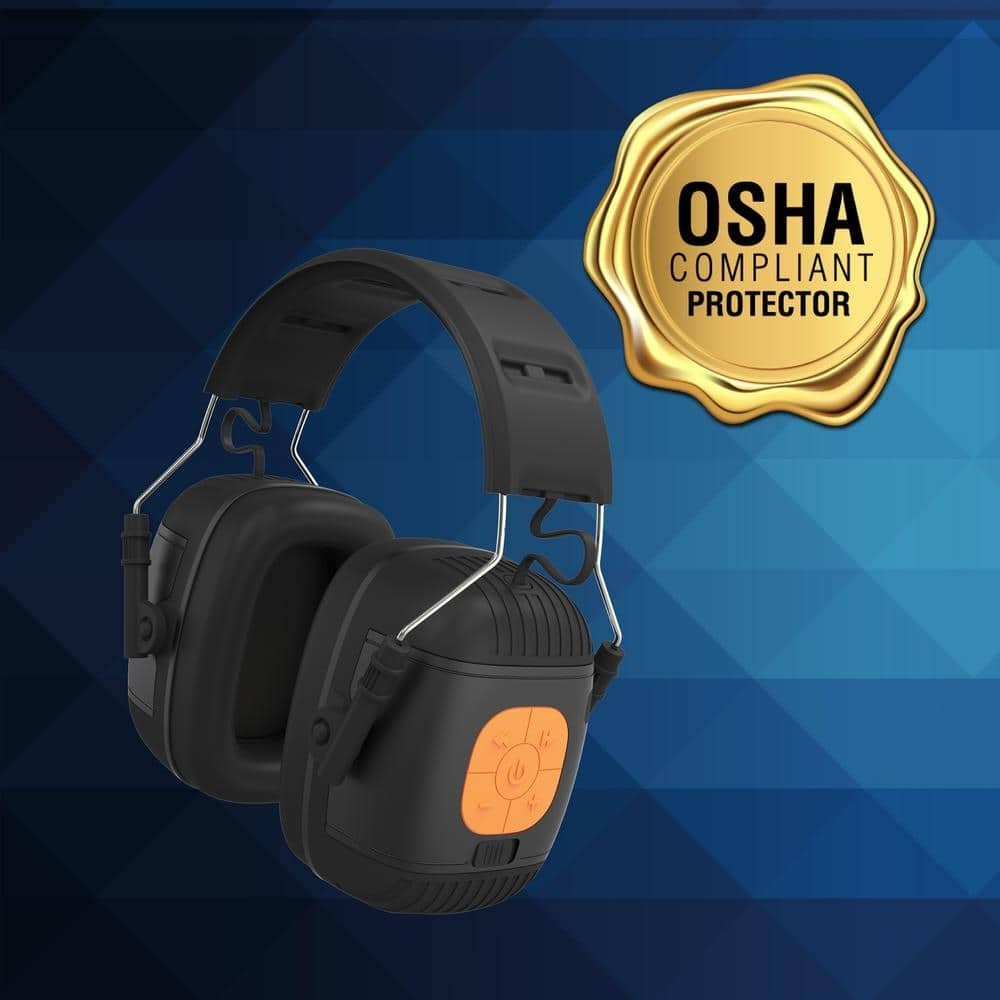 Tzumi SoundGuards Over Ear Jobsite Hearing Protection Bluetooth Headphones