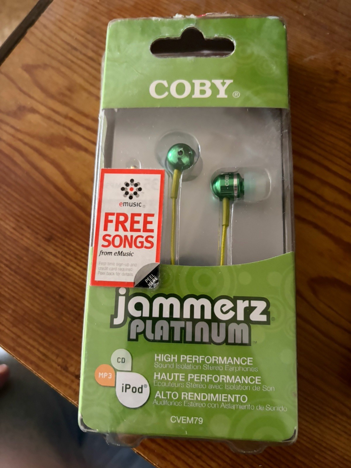 Coby Jammerz – Digital Stereo Earphones CVEm79- New in Sealed Package