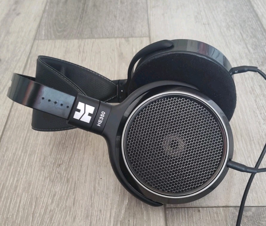 HIFIMAN Massdrop HE350 Black Studio Wired Over-Ear Headphones