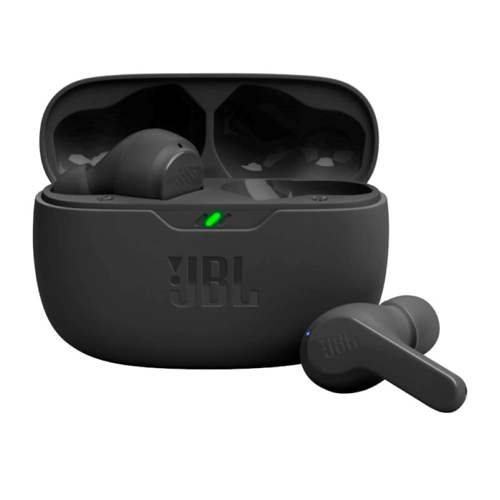 JBL Vibe Beam True Wireless Earbuds Black Noise Cancellation Deep Bass Sound