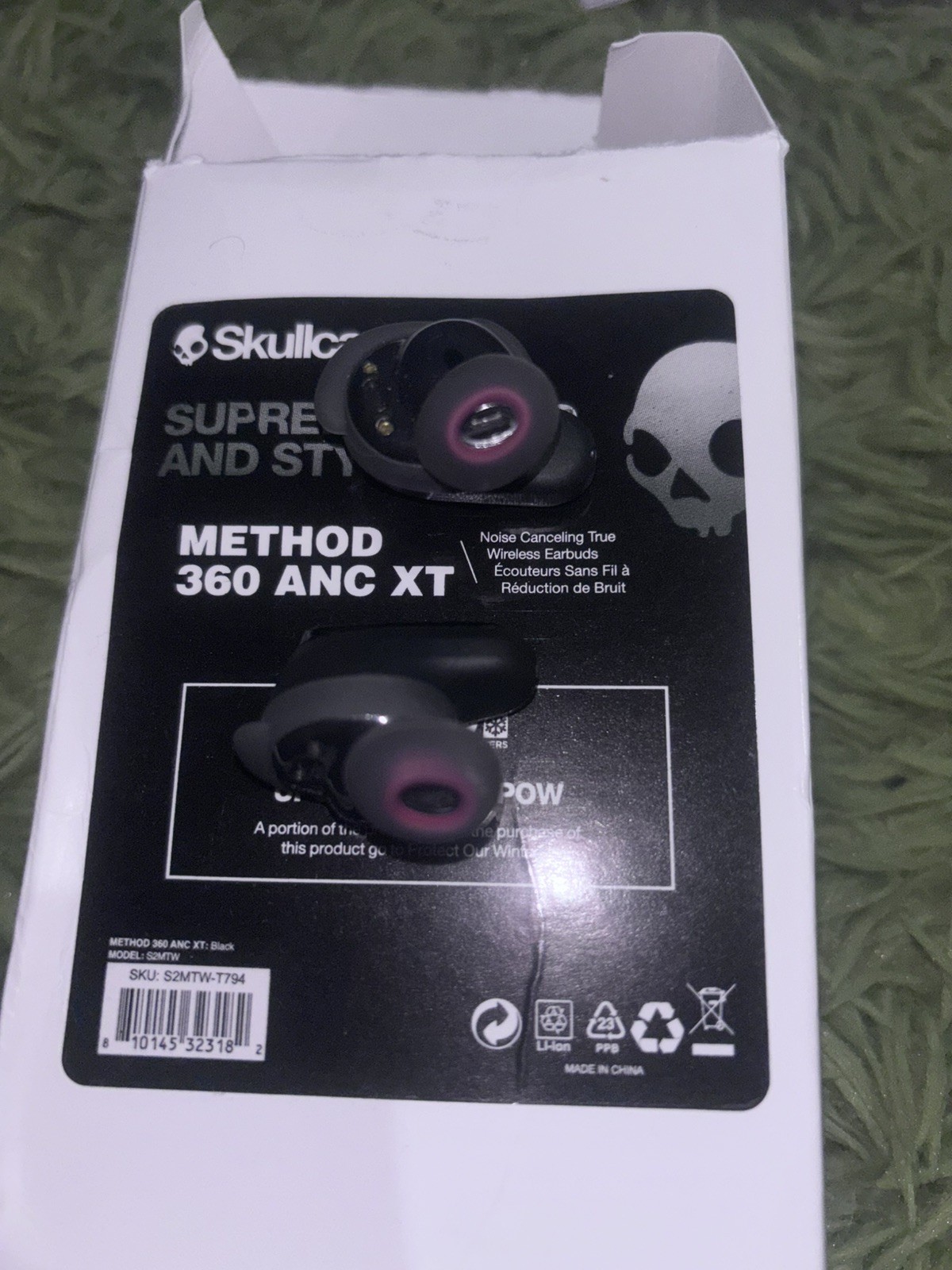 Skullcandy Method 360 ANC Wireless Earbuds True Black EARBUDS ONLY Replacements