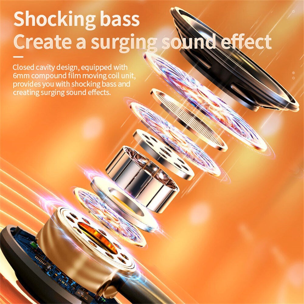 Wireless Bluetooth 5.3 Headset TWS Earphones Earbuds Stereo Headphones Ear Hook