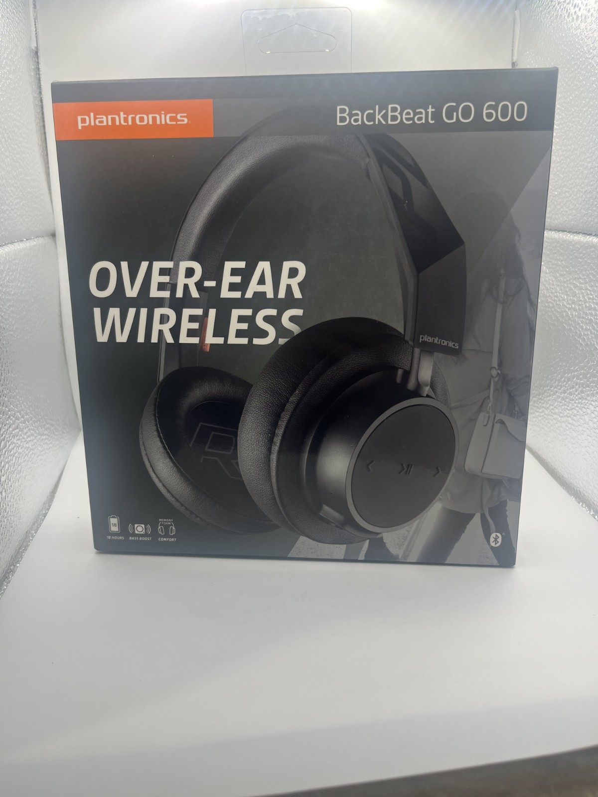 Plantronics BackBeat GO 600 Headphones Wireless Bluetooth Over Ear Black
