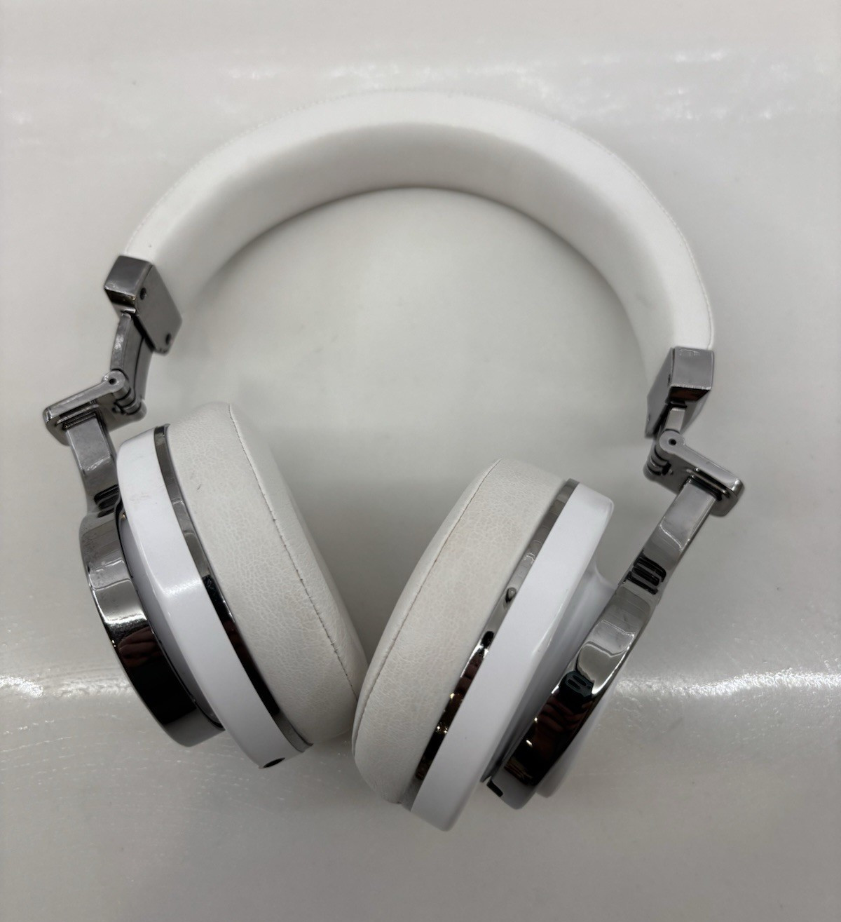 bludio Monster Turbine Wired Over-Ear Headband Headphones White/Silver