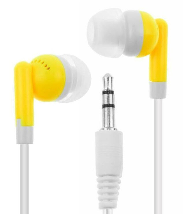 Lot of 12 3.5mm Earbuds / Headphones – 12 Colors! – Individually Wrapped