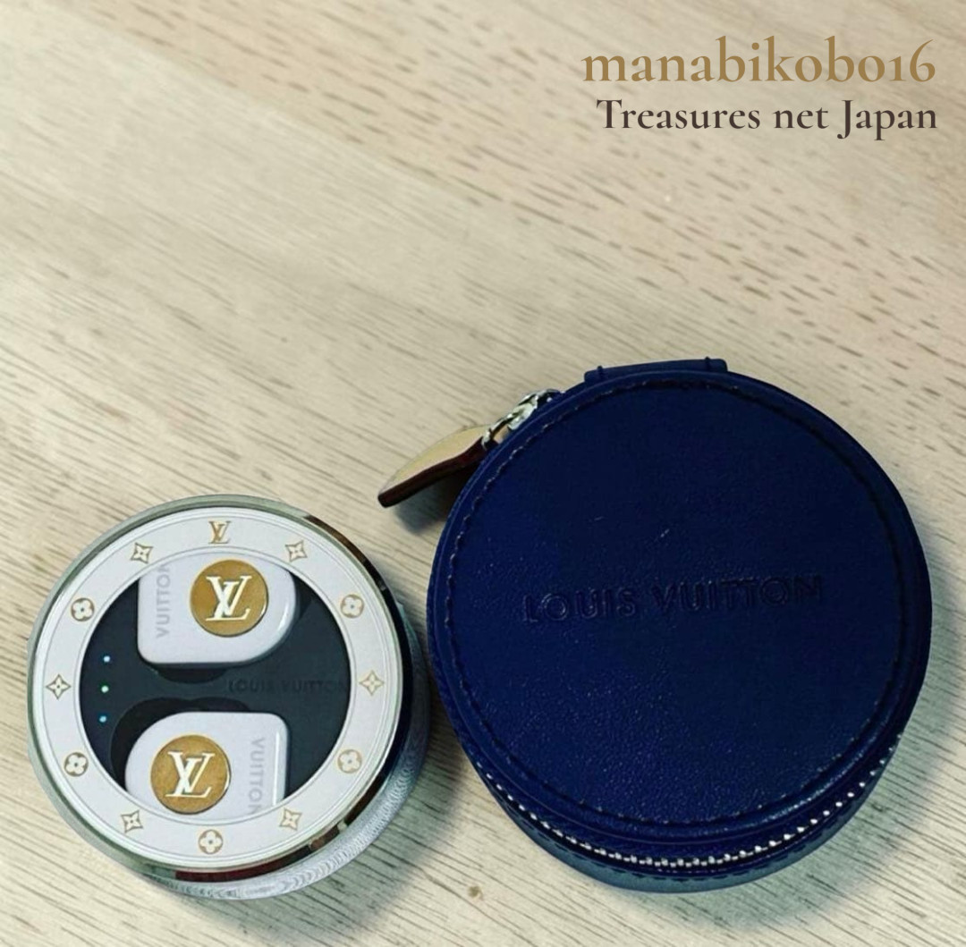 Louis Vuitton Horizon Wireless Earphones White Gold Monogram Bluetooth japan