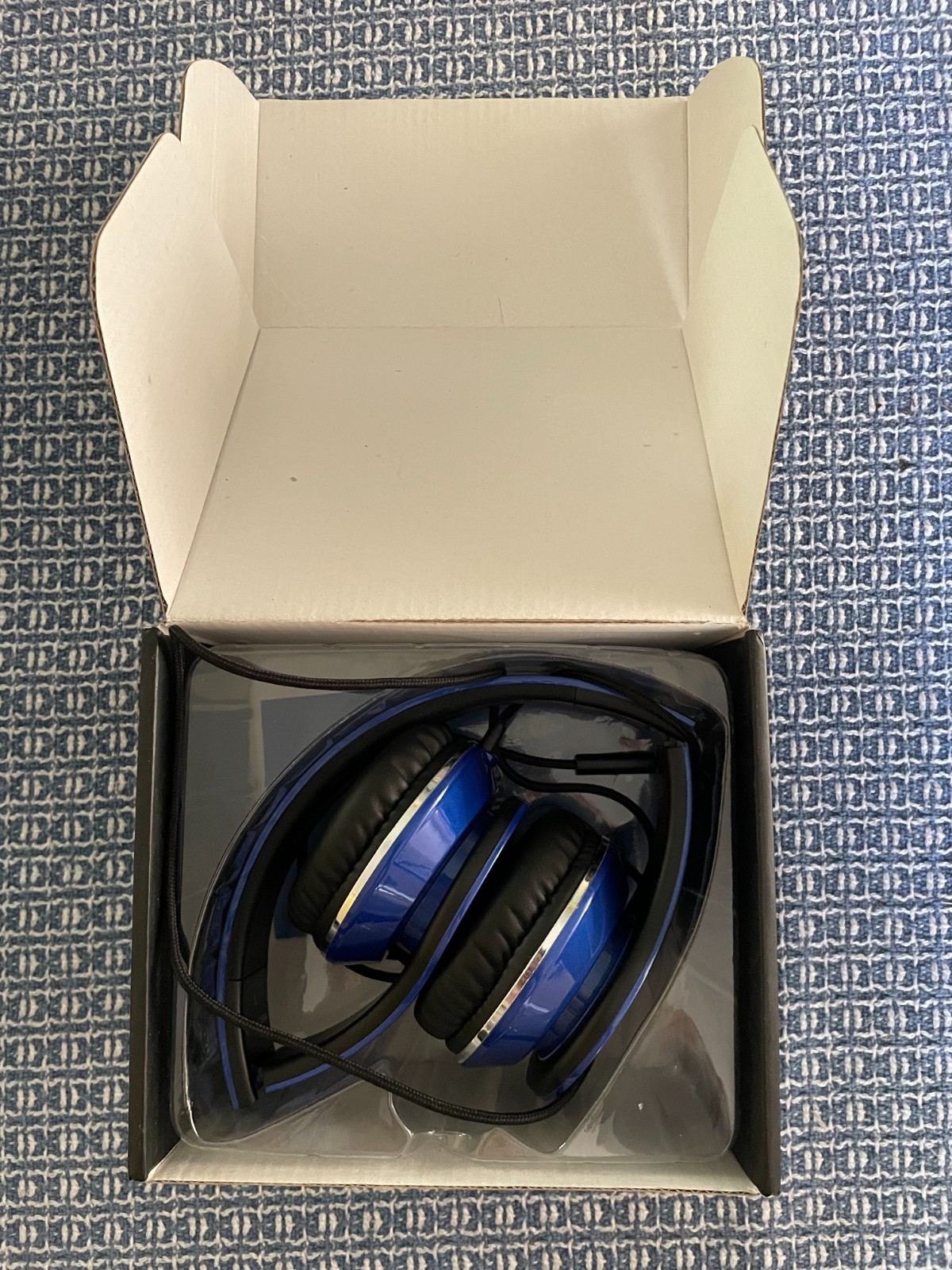 AILIHEN I60 On Ear Foldable Headphone with Microphone – Blue