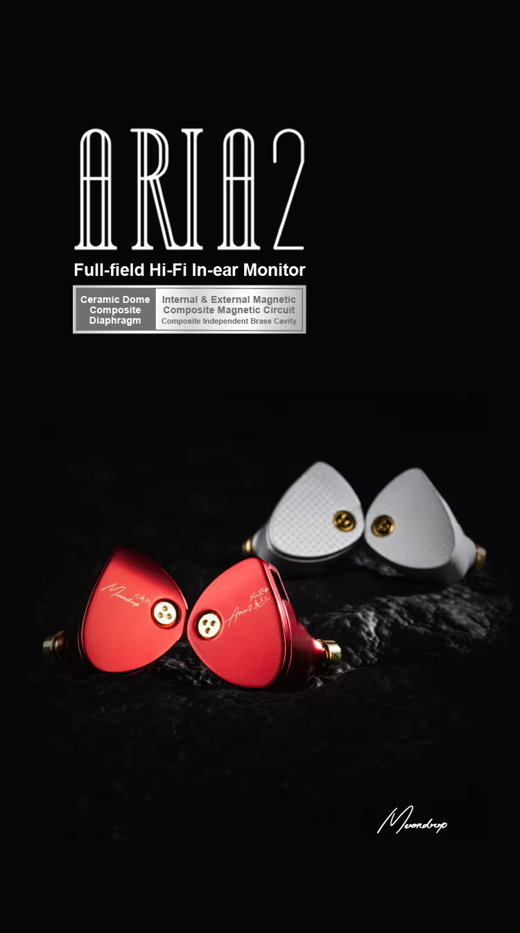 MOONDROP ARIA 2 Earphones High Performance IEMs Earbuds with Detachable Cable 0.