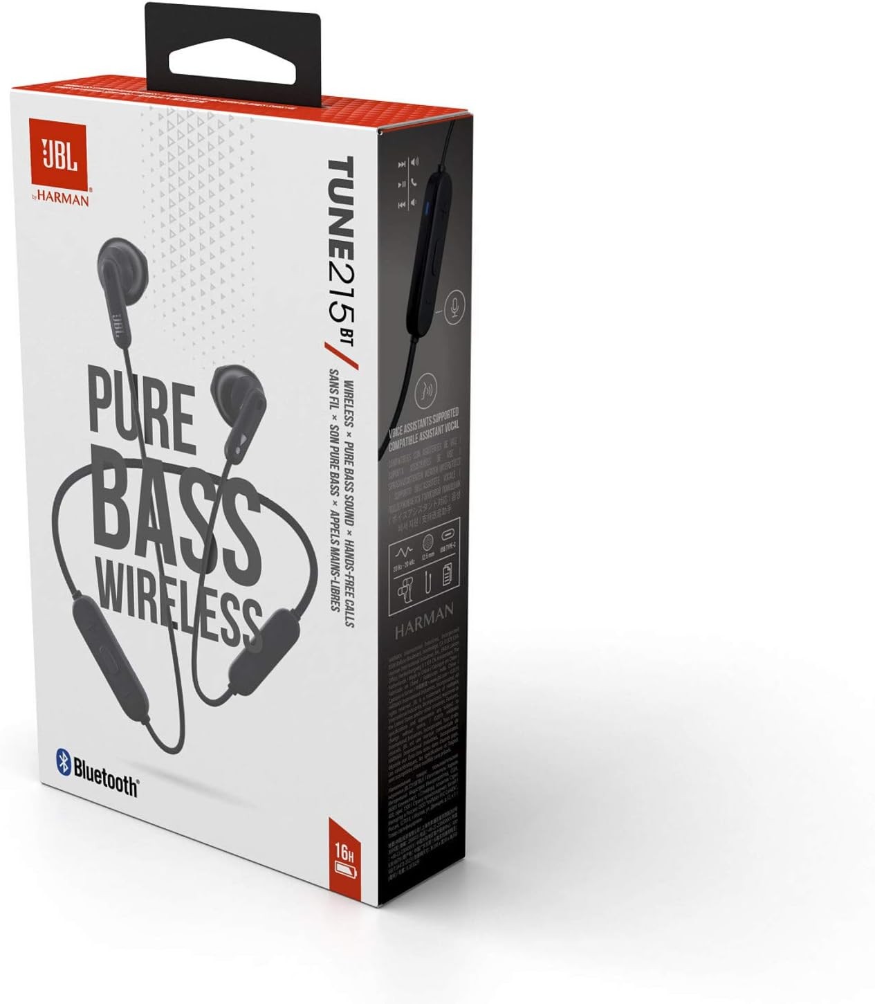 JBL Tune 215BT Wireless Open-Ear Earbuds Bluetooth Multi-point Neckband Black