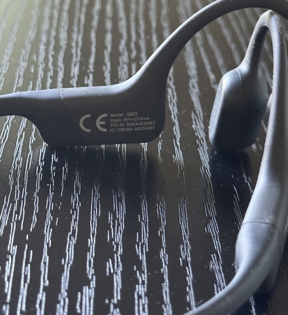 Shokz OpenRun S803 Bone Open-Ear Headphones – Black Gray