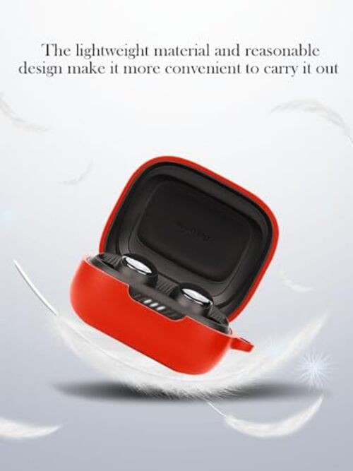 Case for JBL Live Pro 2 – True Wireless Noise Cancelling Earbuds,Soft Red