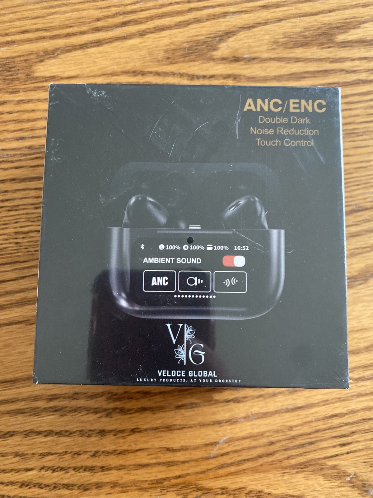 ANC/ENC Double Dark Noise Reduction Touch Control Earphones Headphones Brand New