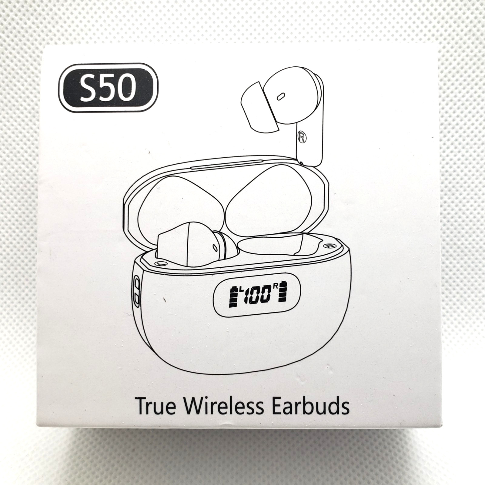 S50 Dark Beige True Wireless Earbuds Bluetooth 5.3 Headphones NEW