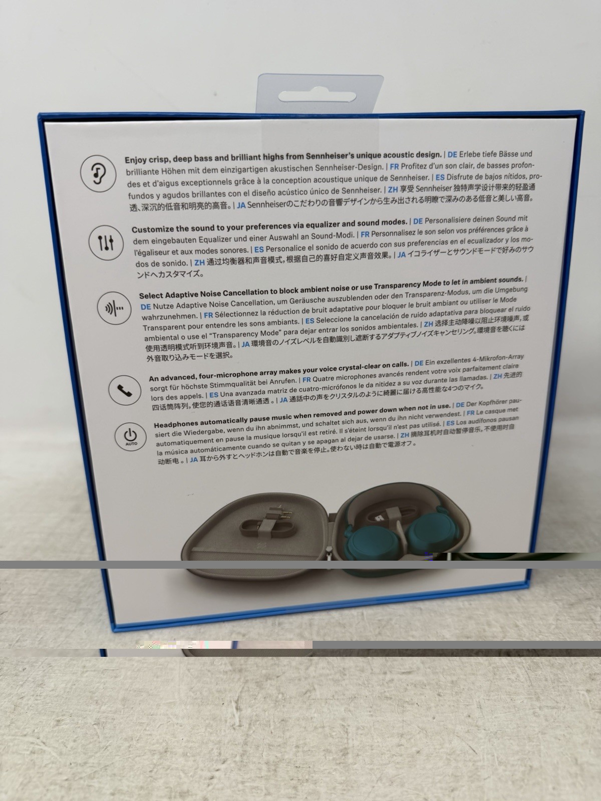Sennheiser MOMENTUM 4 Wireless Bluetooth Over-Ear Headphones Teal – New Sealed