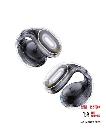 C30i by Anker, Open-Ear Earbuds, Clip-On Headphones, Lightweight Clarity Black
