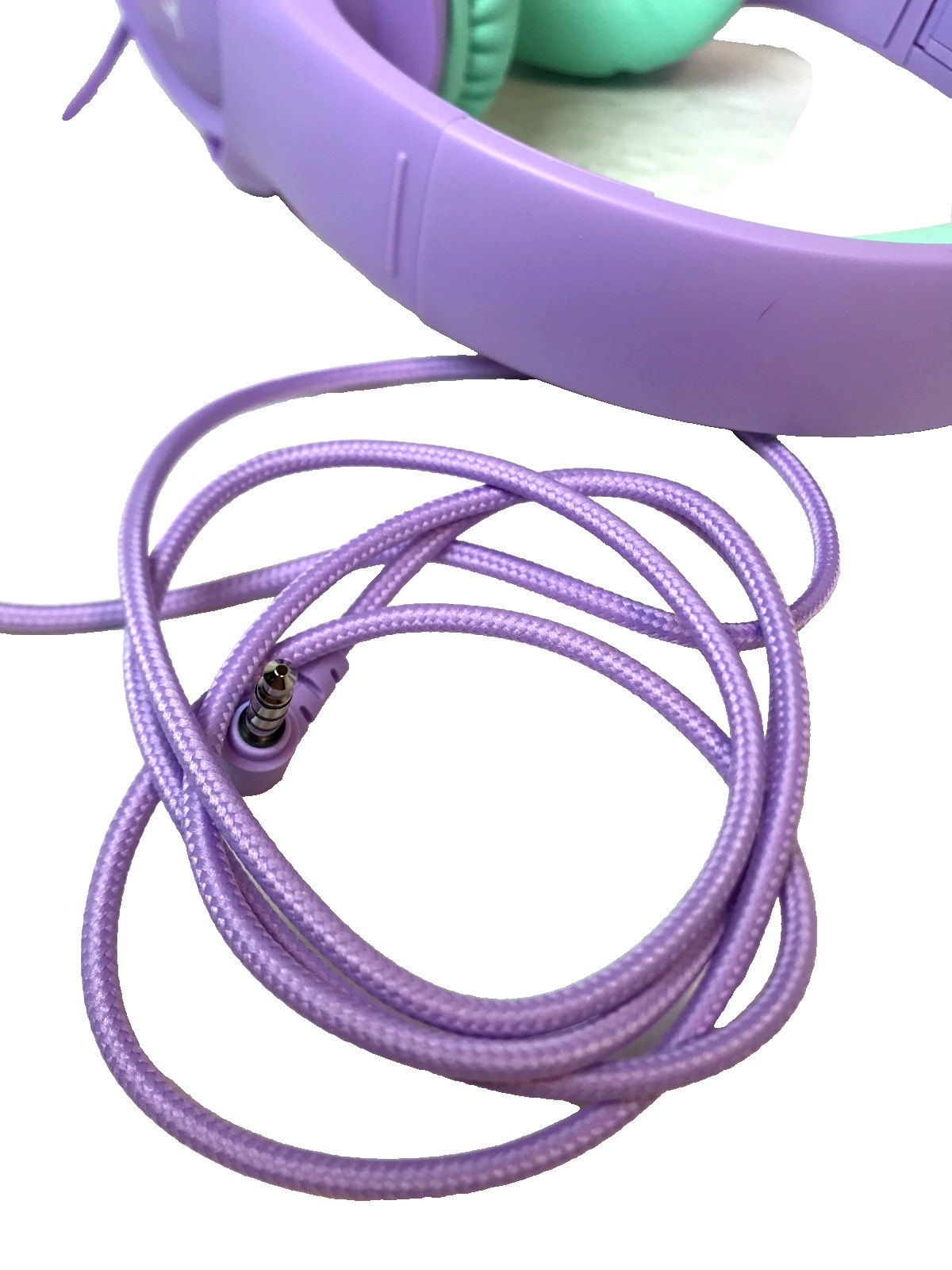 Acer HK03 Kids Wired Headphones On-Ear Headset 3.5mm Jack Foldable Purple Green