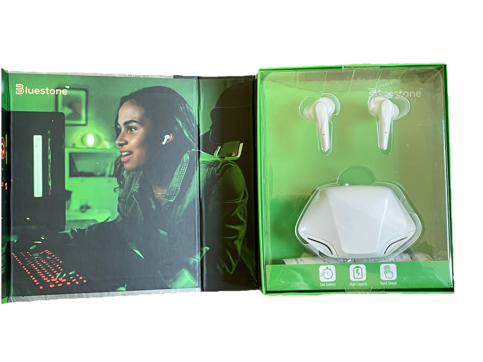 BLUESTONE Viper LED True Wireless Gaming Earbuds w/ Quick Response NEW