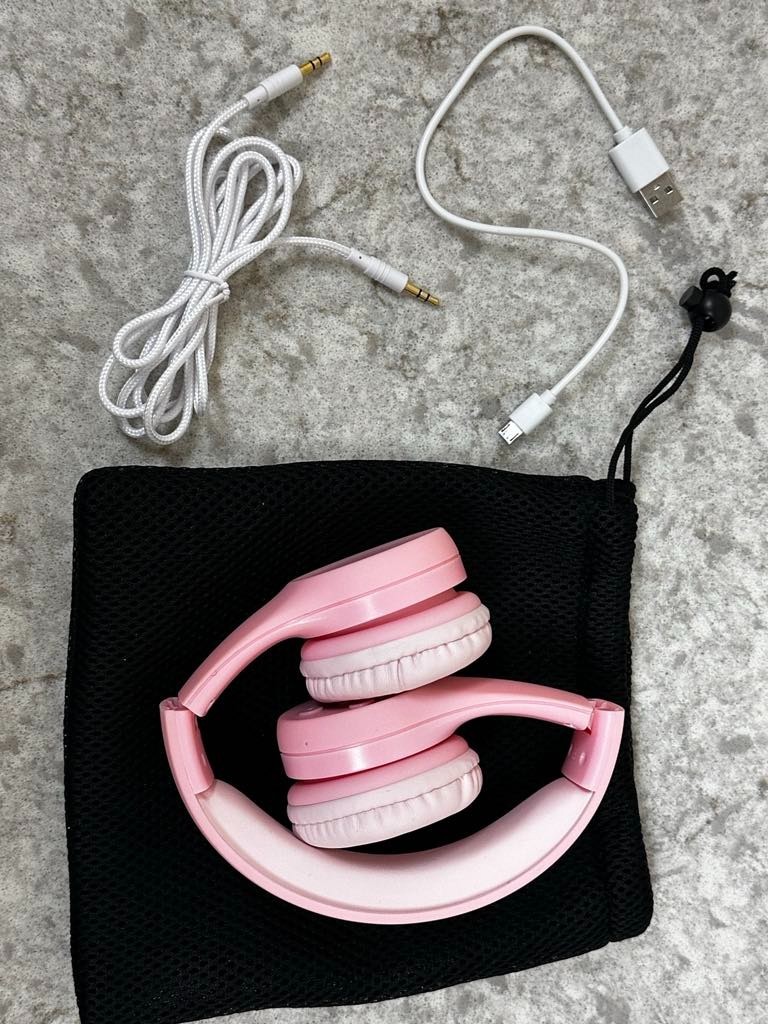 Wireless Headphones, Bluetooth Over Ear Headsets w/ Audio Jack connection & USB