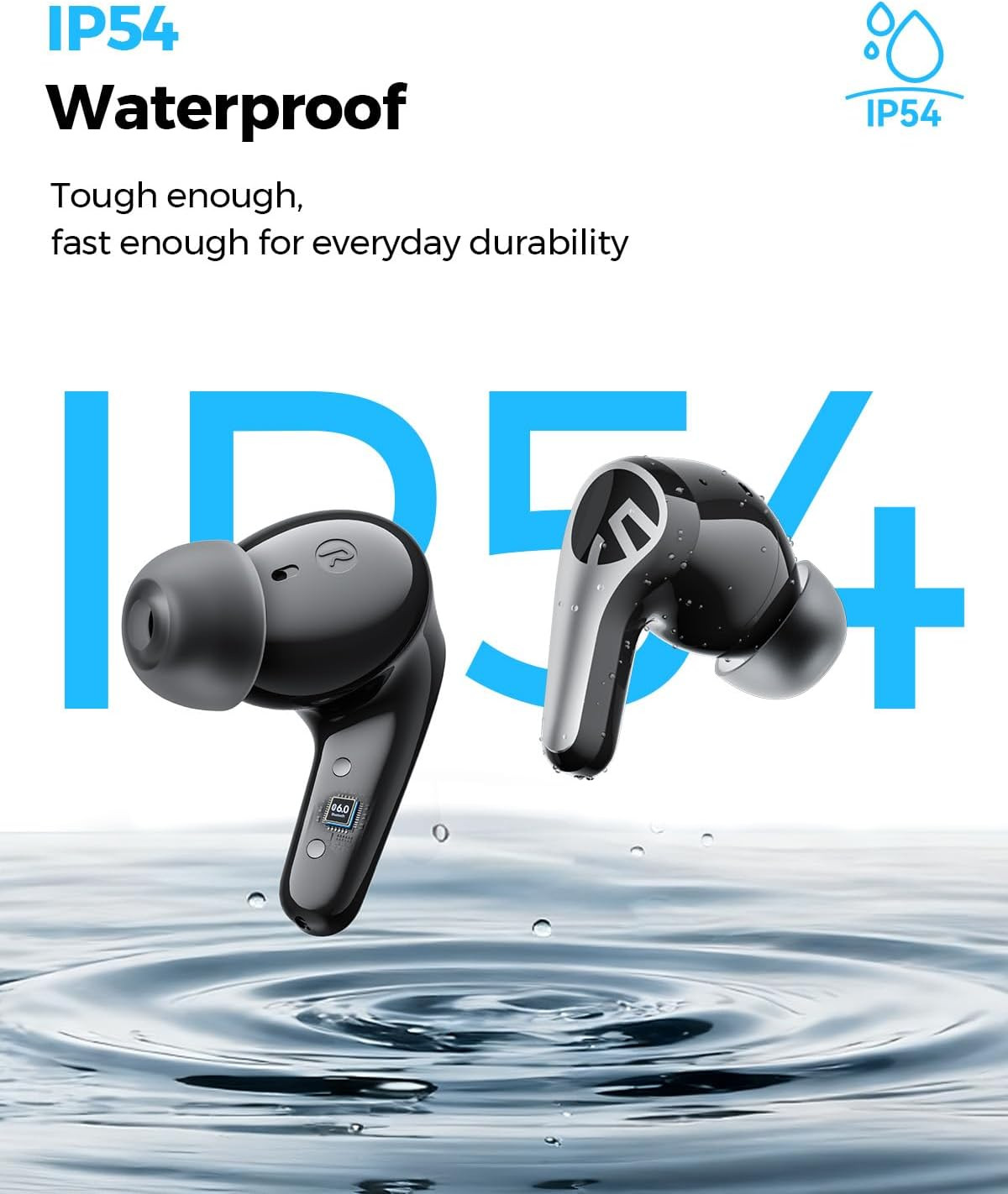 C30 – True Wireless Earbuds – Bluetooth Headphones 6.0 – Black | Hybrid ANC LDAC
