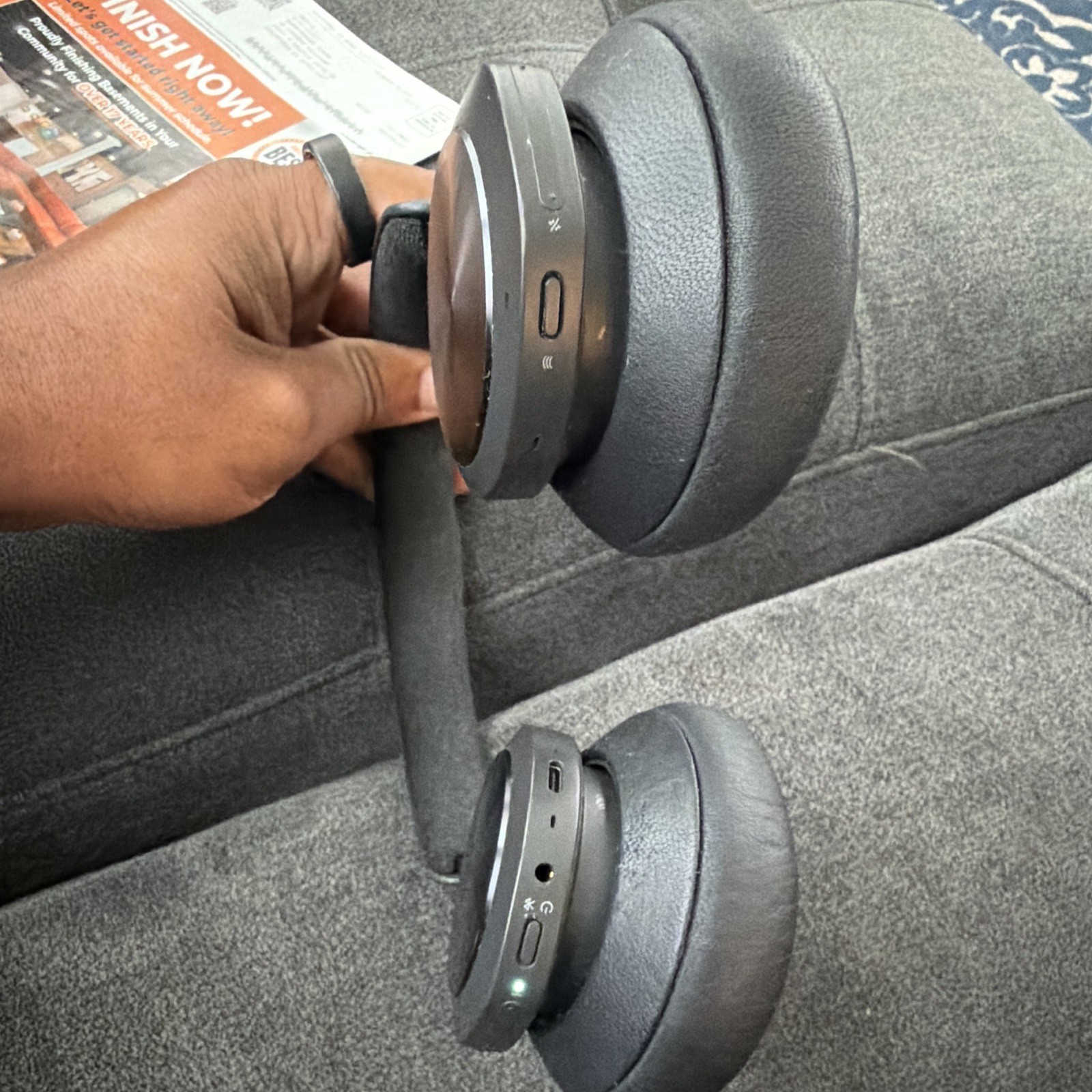 Bang & Olufsen Beoplay E8 Bluetooth Wireless Over-Ear Headphones Black/Silver