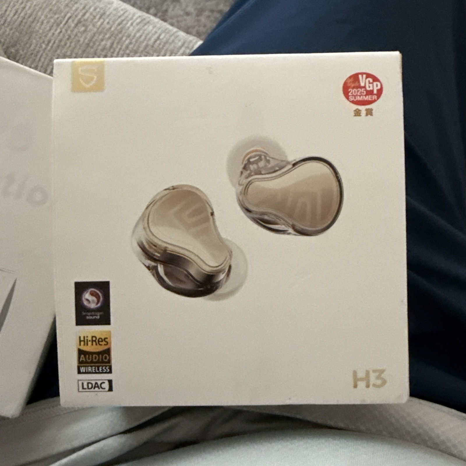 H3 Hi-Res Wireless Bluetooth Headphones with LDAC, aptX Lossless, Golden