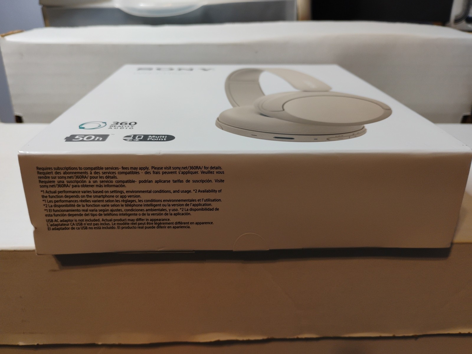 Sony WH-CH520 Wireless Bluetooth On-Ear Headphones Beige