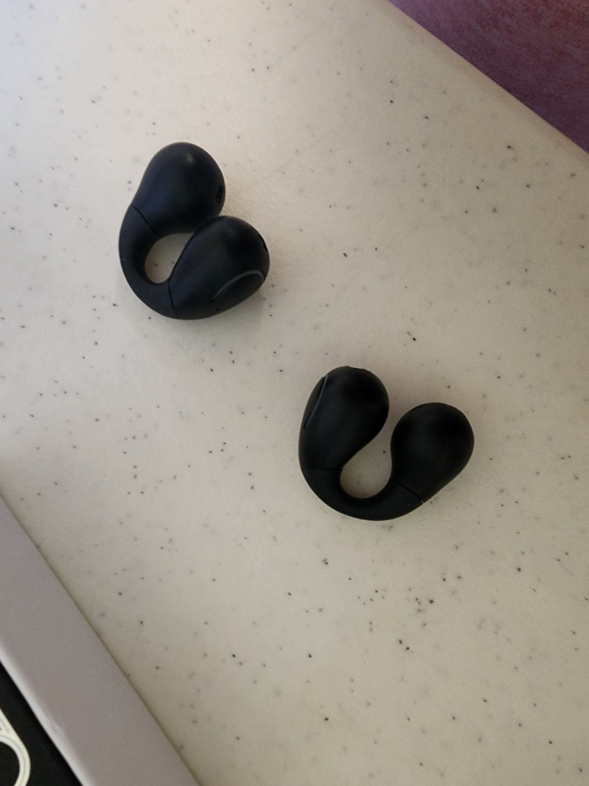 YYK-Q71 Open Ear Clip Wireless Earbud Bluetooth 5.3 Sports Headphones Case Black