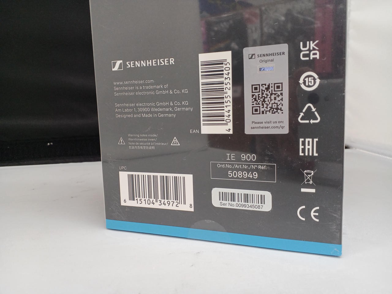 SENNHEISER IE900 Earphones Aluminum Driver in Ear Unopened