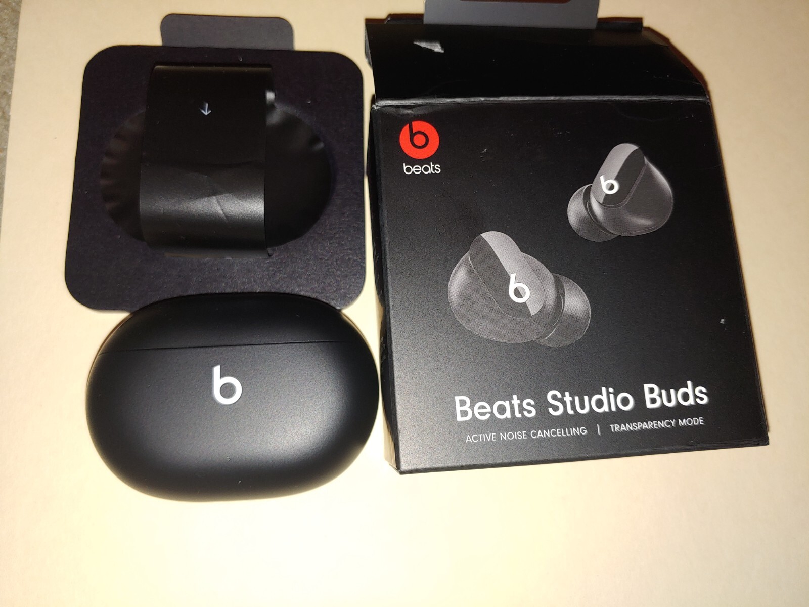 Genuine OEM Beats Studio Buds Wireless Noise Canceling Bluetooth Earphones, BLK