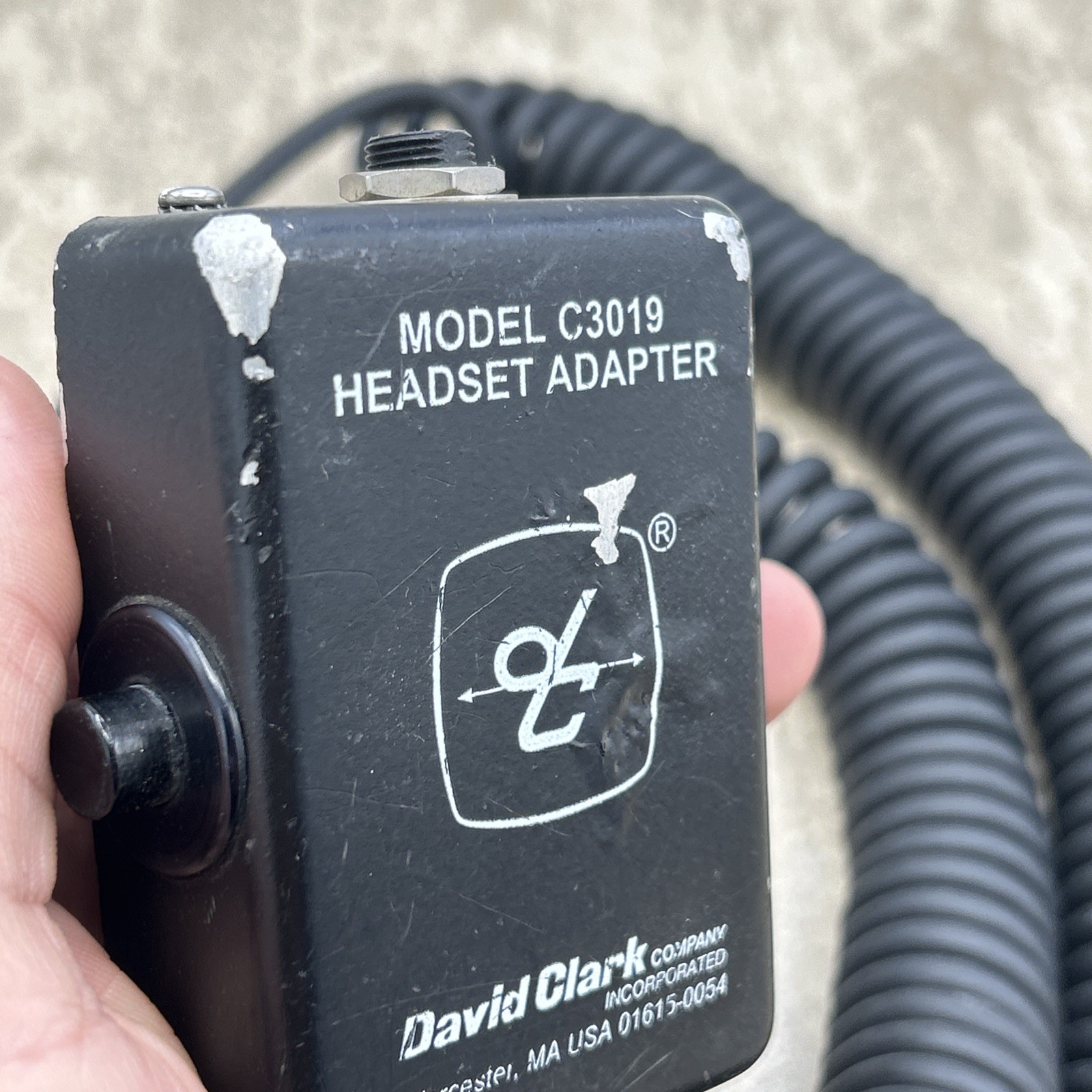 David Clark Headset Adapter – Model C3019