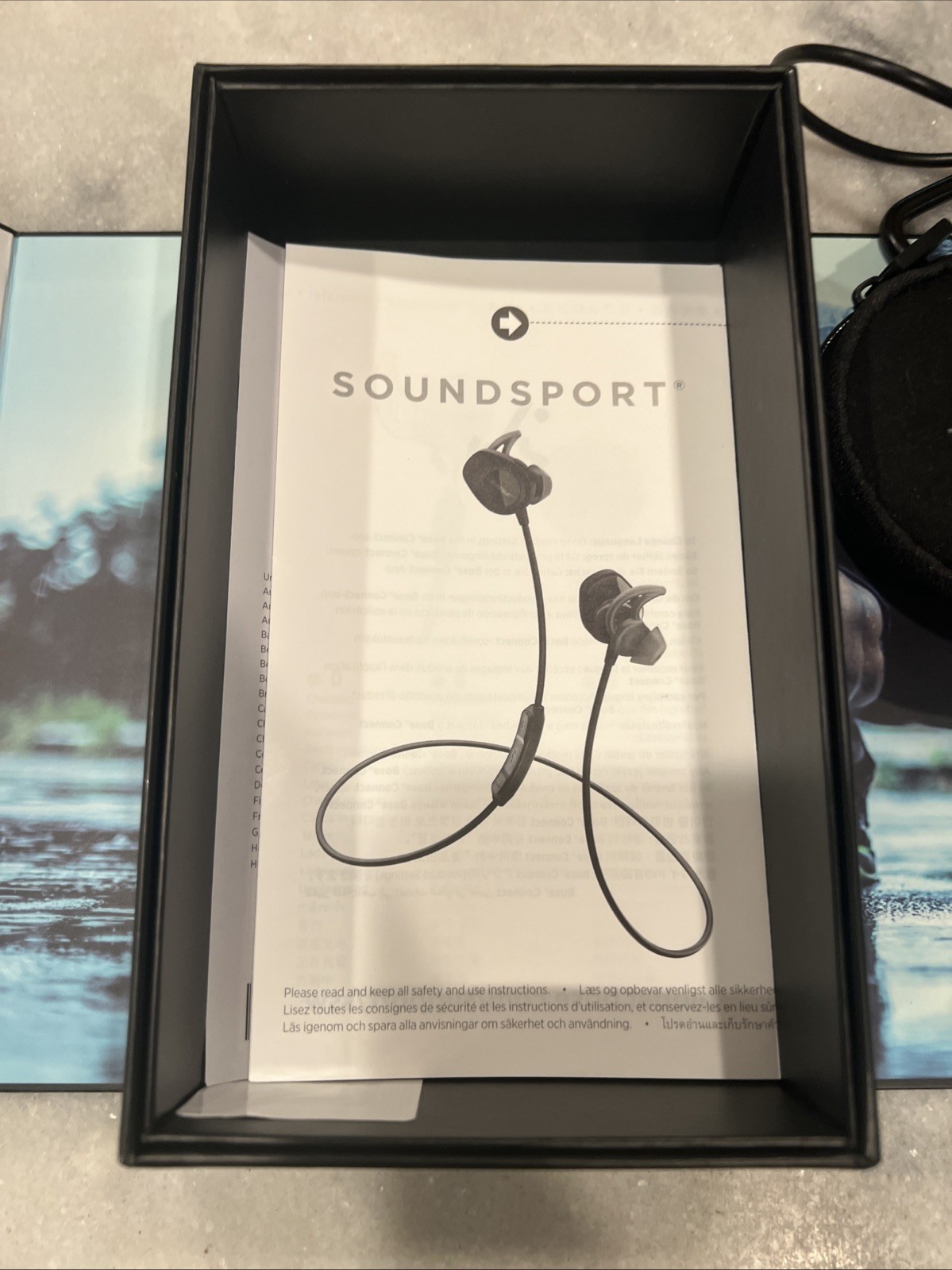 Bose SoundSport 7417760010 In-ear Charcoal Black Headphones – FREE SHIPPING