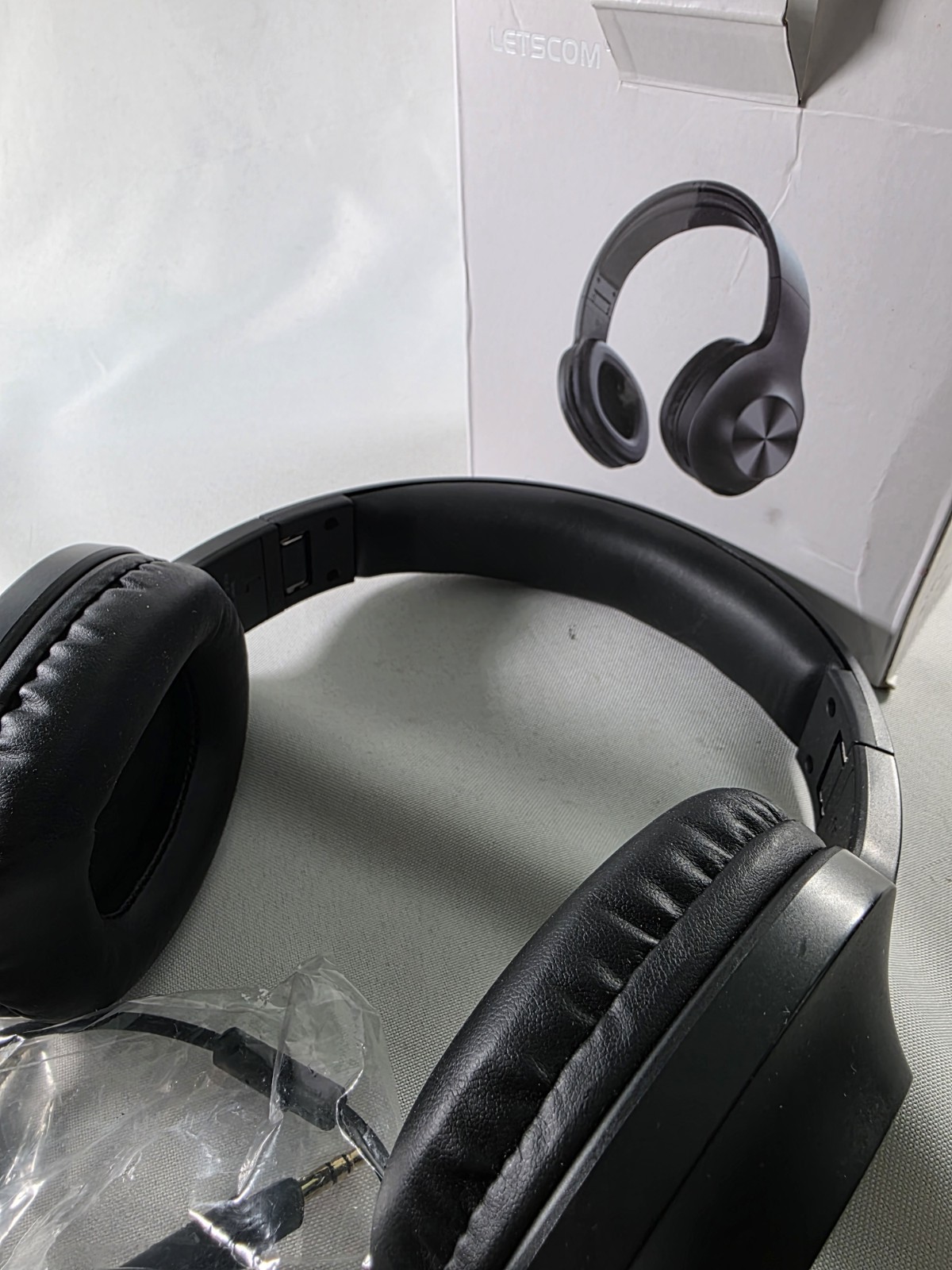 Letscom H10 Wireless Headphones, HiFi Audio, Powerful Bass, Built-in Mic, Black