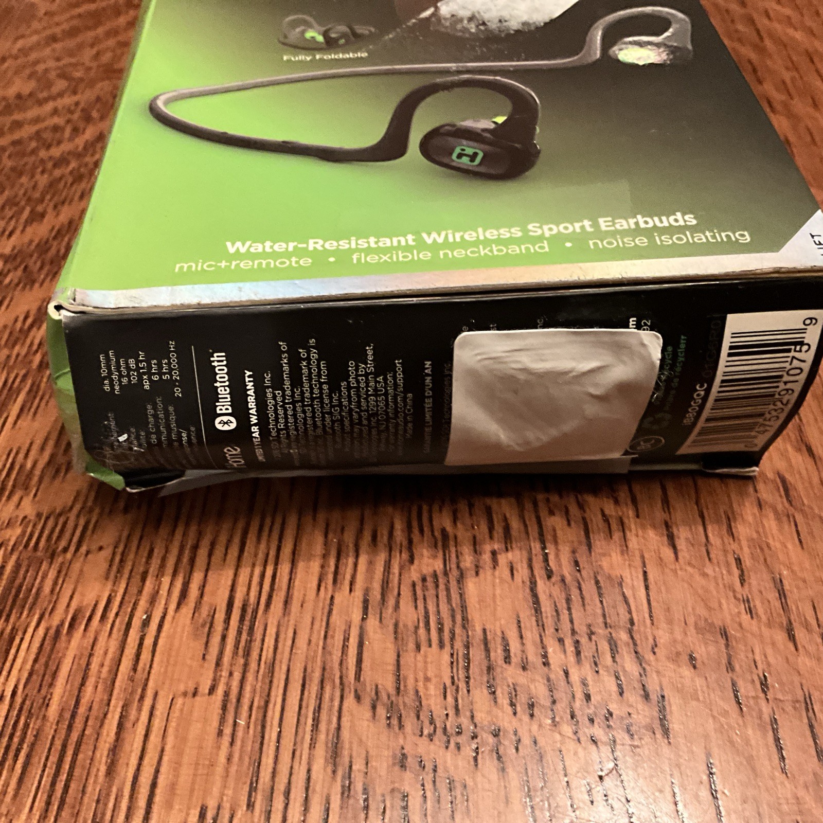 iHome iB80 BLUETOOTH Earbuds, Water-Resistant Wireless Sport