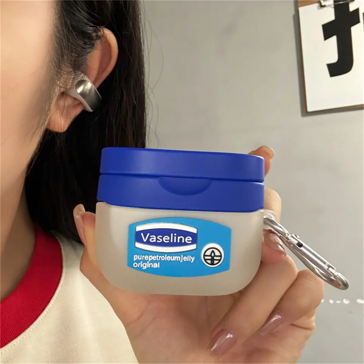 For QCY Crossky C30 Earbuds Case(2024),Cute Creative Popular Vaseline Design Si