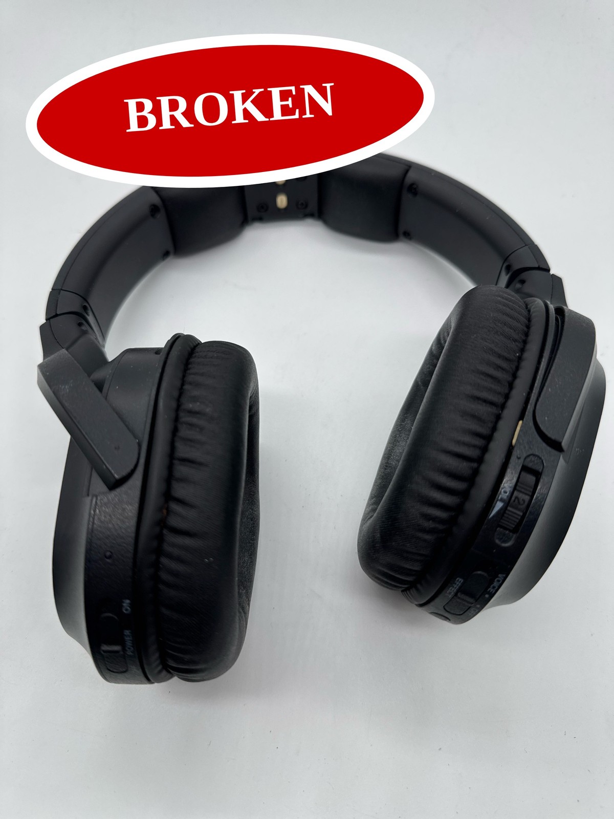 (BROKEN) Sony WH-RF400 Wireless Home Theater Headphones RF Transmitter Dock