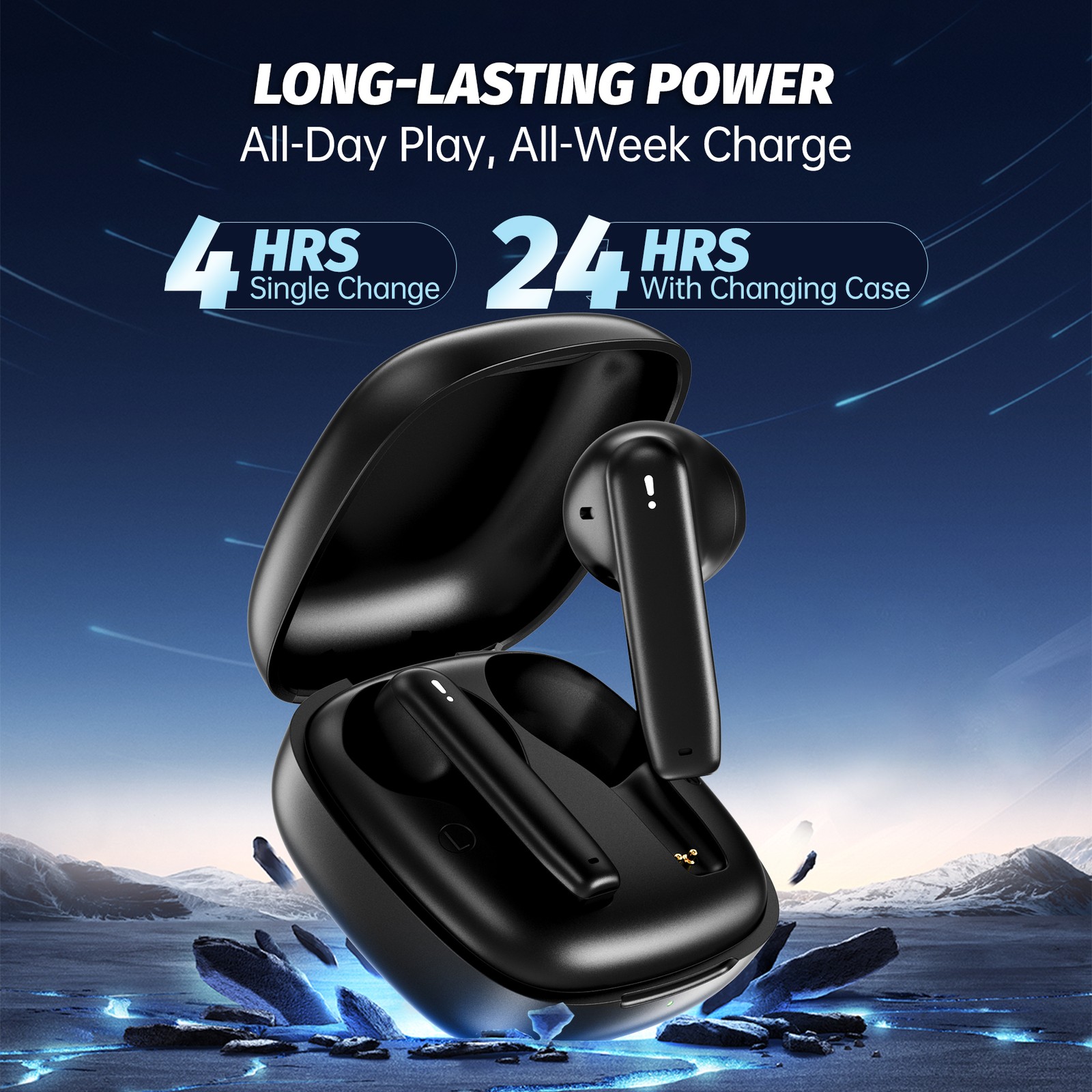 Wireless Open ear Headphone Hi-Res Sound Bluetooth Earphone Sports Earbuds