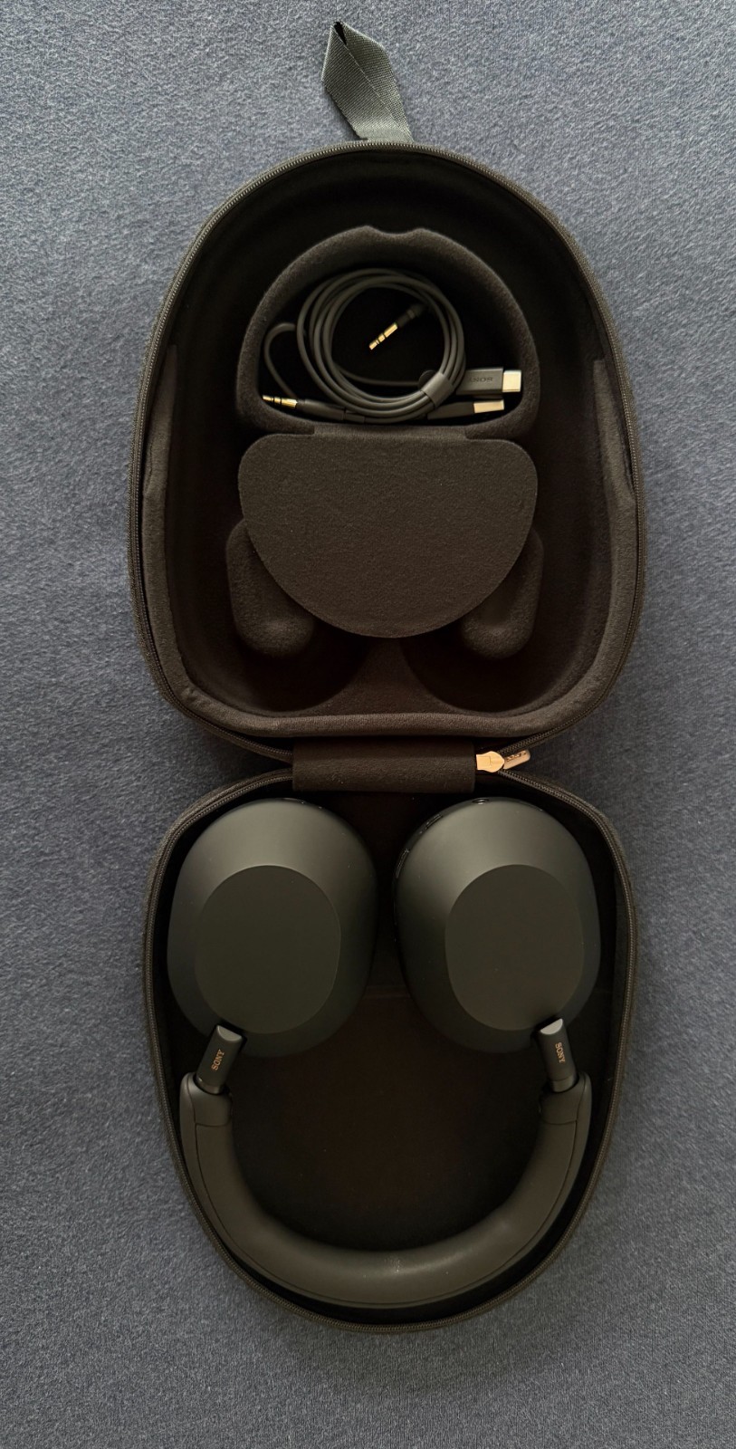 Sony WH1000XM5 Headphones (Dark Blue) Wireless Bluetooth Noise Cancelling