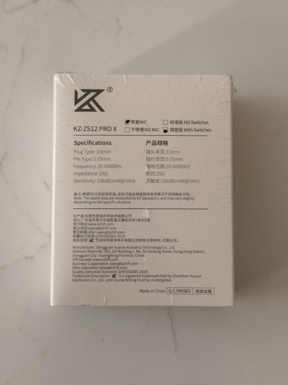 KZ ZS12 PRO X with Tuning Switches in Ear Monitor IEM Headphones,1DD+5BA MIC