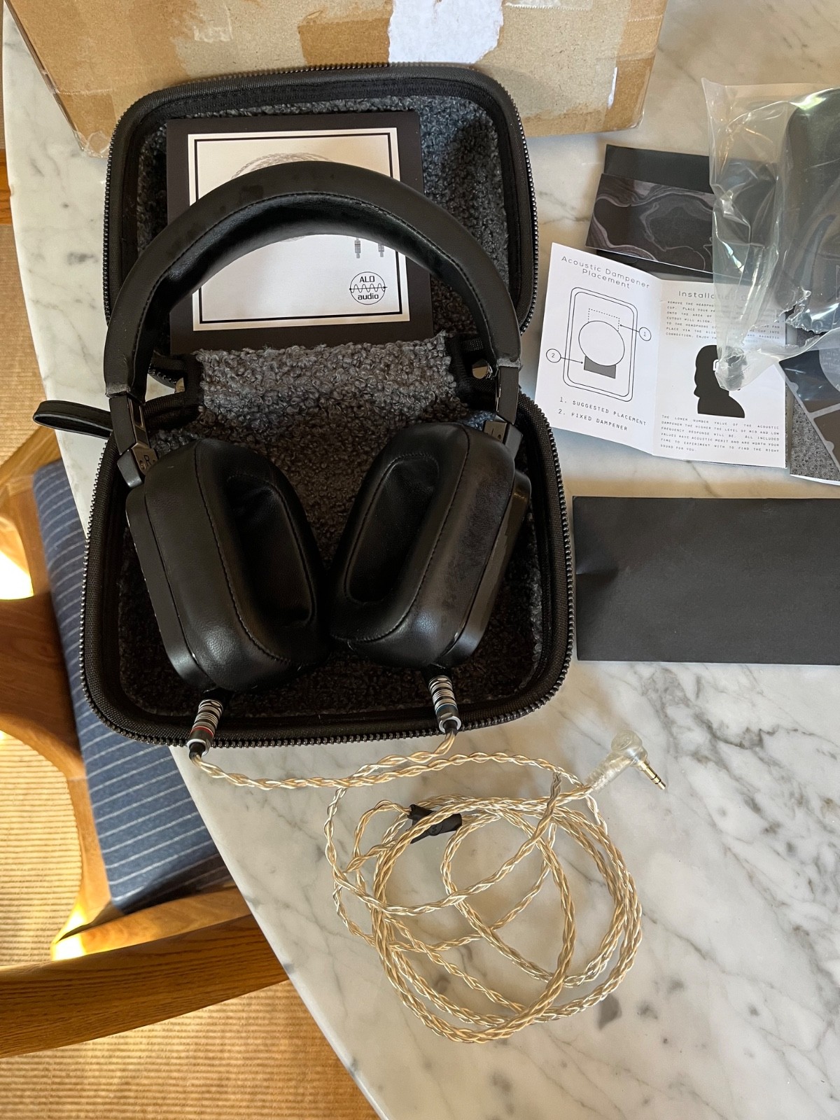CAMPFIRE AUDIO CASCADE CAM-5003 Headphone USED W/BOX + ALO silver cable