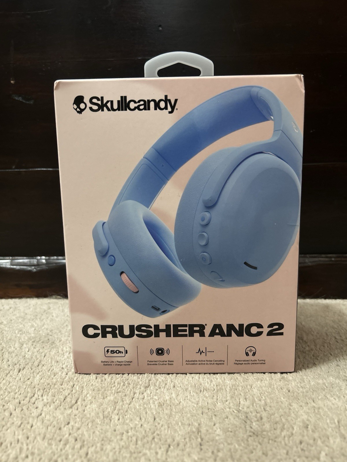 Skullcandy Crusher ANC 2 Hazard Bluetooth Headphones in Preppy Blue New & Sealed